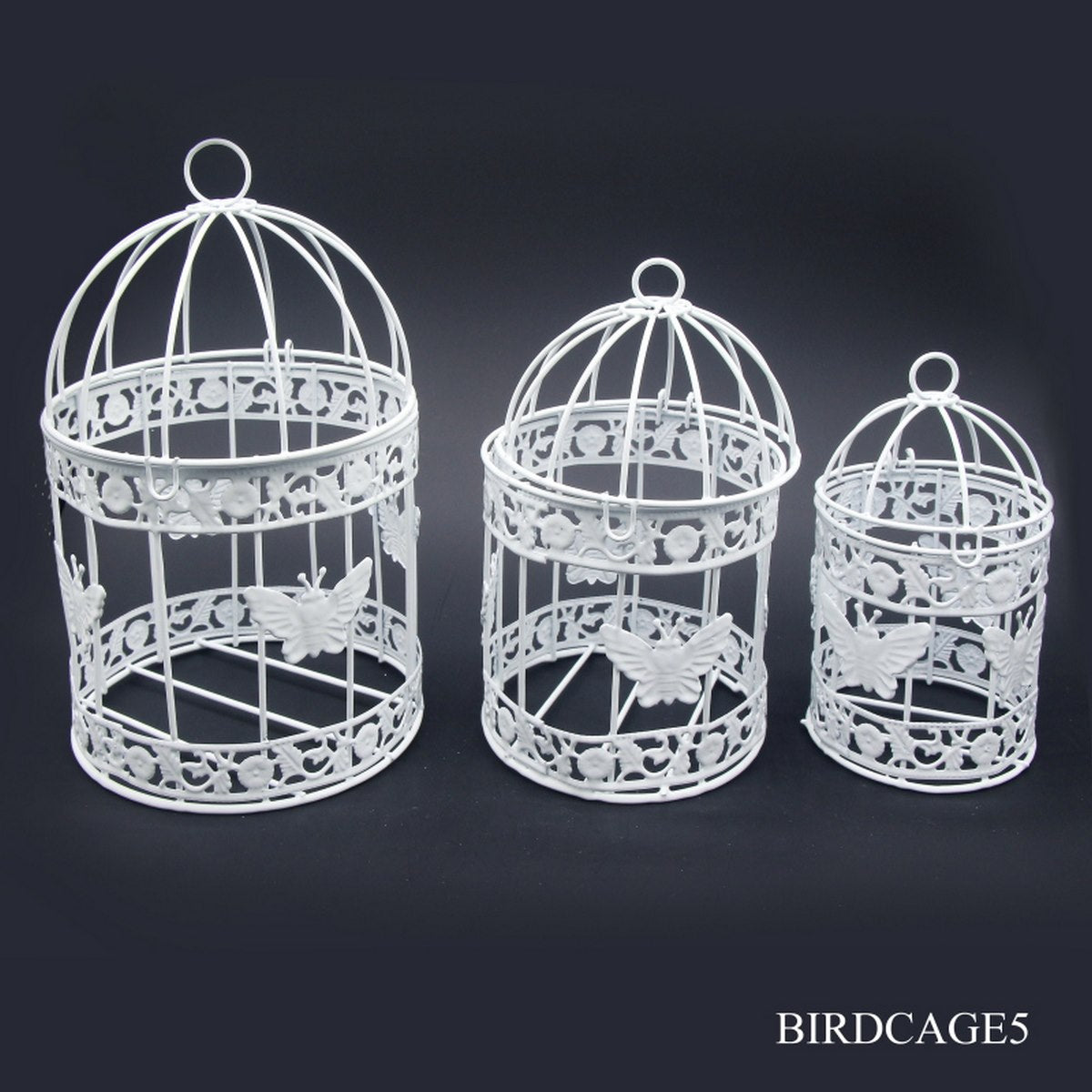 Gift To Love | Bird Cage Metal Round | Pcs : 3 Pcs Set | Code : BIRDCAGE5