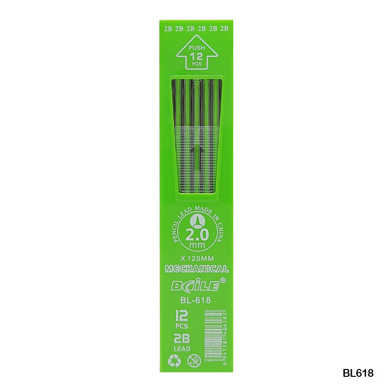 Gift To Love | 2B Pencil Lead | Color : Black | Pcs : 12 Lead | Code : BL618