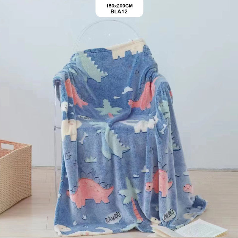 Gift To Love | Super Soft Night Glow In The Dark Blanket | Size : 150 Cm X 200 Cm | Code : BLA12
