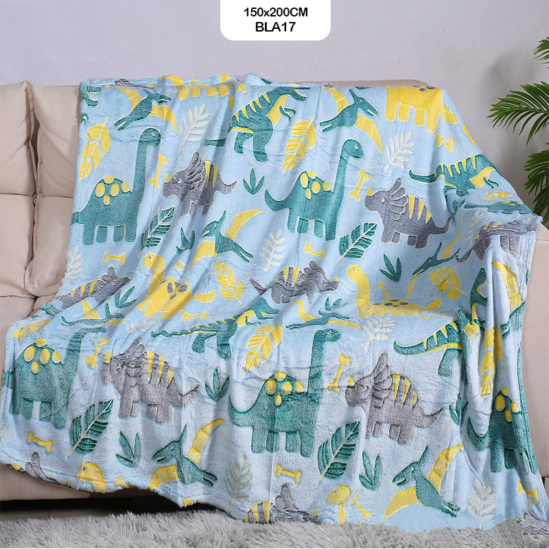 Gift To Love | Super Soft Night Glow In The Dark Blanket | Size : 150 Cm X 200 Cm | Code : BLA17