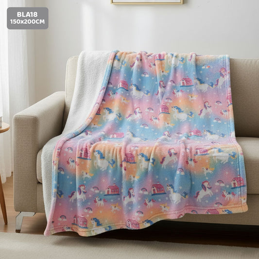 Gift To Love | Super Soft Night Glow In The Dark Blanket | Size : 150 Cm X 200 Cm | Code : BLA18