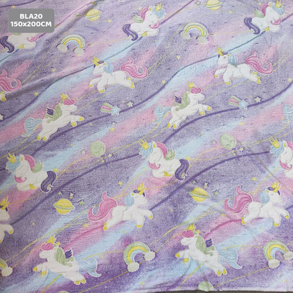 Gift To Love | Super Soft Night Glow In The Dark Blanket | Size : 150 Cm X 200 Cm | Code : BLA20