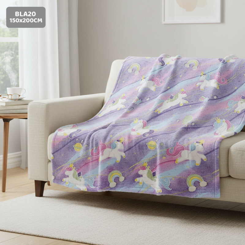 Gift To Love | Super Soft Night Glow In The Dark Blanket | Size : 150 Cm X 200 Cm | Code : BLA20