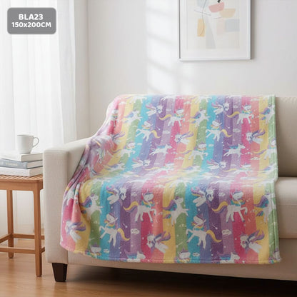 Gift To Love | Super Soft Night Glow In The Dark Blanket | Size : 150 Cm X 200 Cm | Code : BLA23
