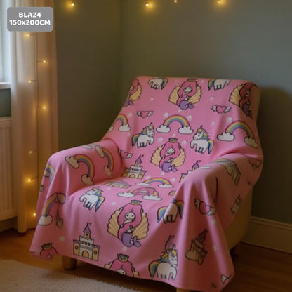 Gift To Love | Super Soft Night Glow In The Dark Blanket | Size : 150 Cm X 200 Cm | Code : BLA24