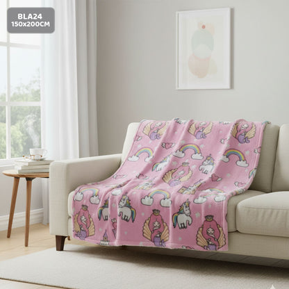Gift To Love | Super Soft Night Glow In The Dark Blanket | Size : 150 Cm X 200 Cm | Code : BLA24