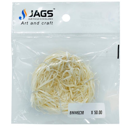 Gift To Love | Bird Nest | Color : White | Size : 6 Cm | Code : BNW6CM