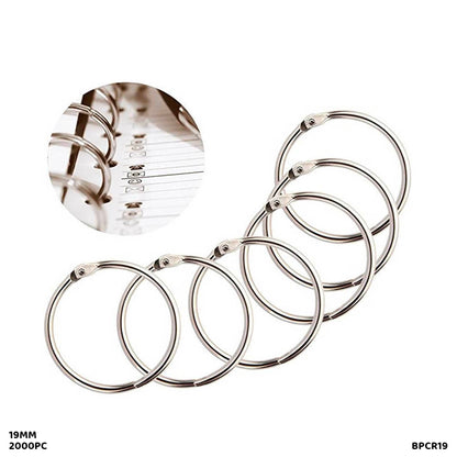 Gift To Love | Book Ring Silver | Size : 19 Mm | Pcs : 2000 Pc | Code : BPCR19