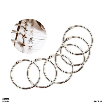 Gift To Love | Book Ring | Color : Silver | Size : 32 Mm | Pcs : 500 Pcs | Code : BPCR32