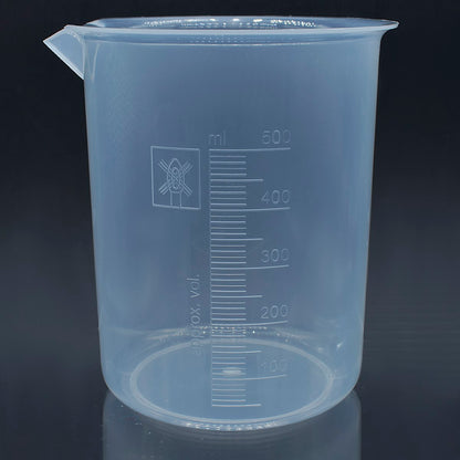 Gift To Love | Beaker Plastic Measuring | Size : 50/100/250/500 Ml | Pcs : 4 Pcs Set | Code : BPM4PSET