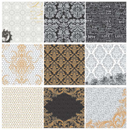 Gift To Love | Paper Bloom Flower | Size : 12X12 | Pcs : 36 Sheets | Code : BPPD12X36