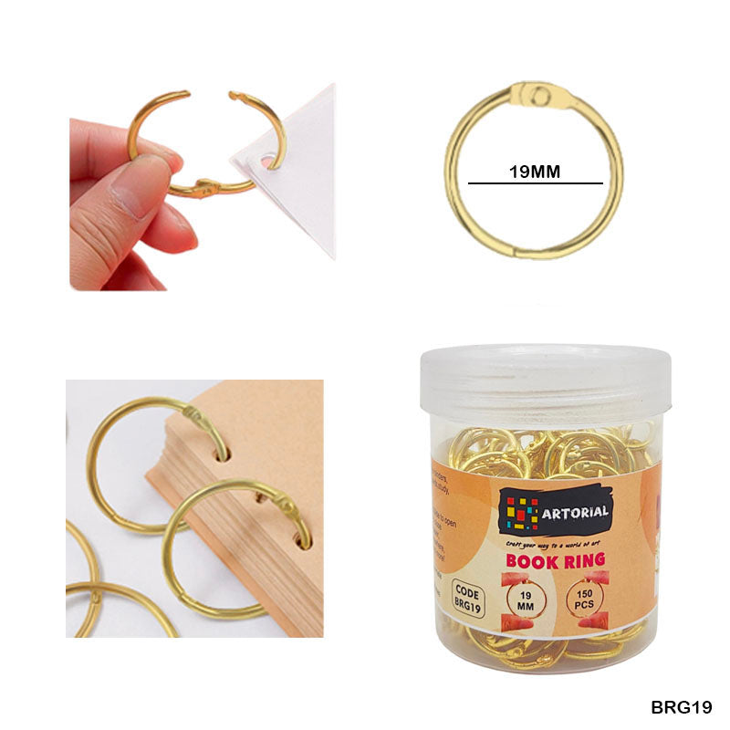 Gift To Love | Book Ring | Color : Gold | Pcs : 150 Pcs | Code : BRG19