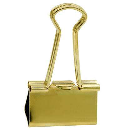 Gift To Love | Binder Clips | Color : Gold | Size : 32 Mm | Pcs : 24 Pcs Box | Code : BRGG32MM