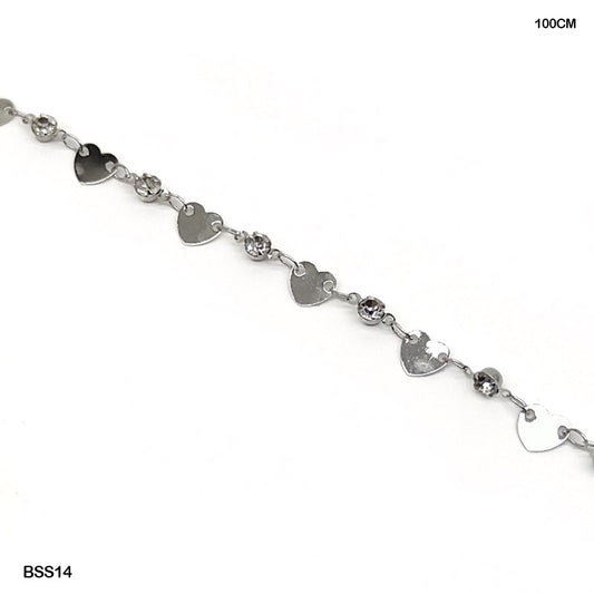 Gift To Love | Ss Chain | Size : 100 Cm | Code : BSS14