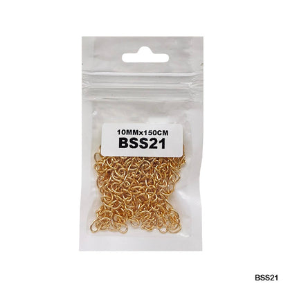 Gift To Love | Ss Chain | Color : Gold | Size : 10 Mm X 150 Cm | Code : BSS21