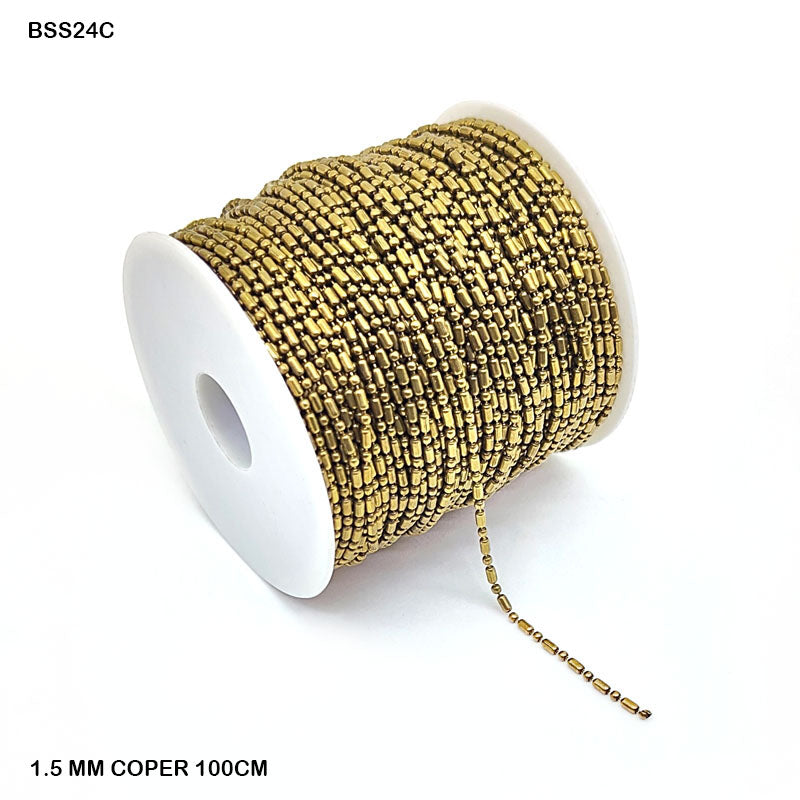 Gift To Love | Chain | Color : Copper | Size : 1.5 Mm X 100 Cm | Code : BSS24C
