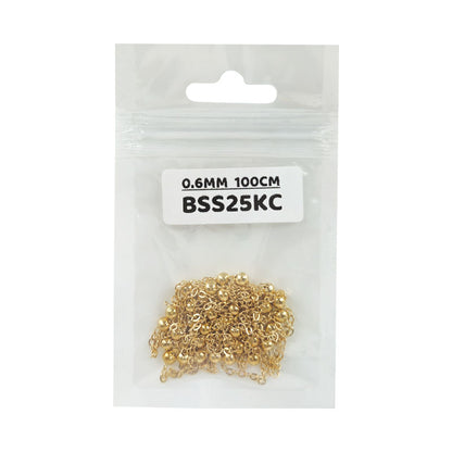 Gift To Love | Chain | Color : KC Gold | Size : 0.6 Mm | Pcs : 100 Cm | Code : BSS25KC
