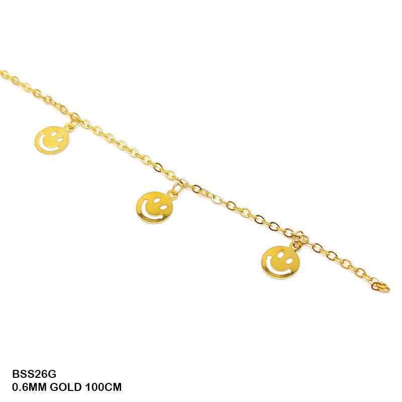 Bss26G Chain 0.6Mm Gold 100Cm-Gift To Love-Art & Craft