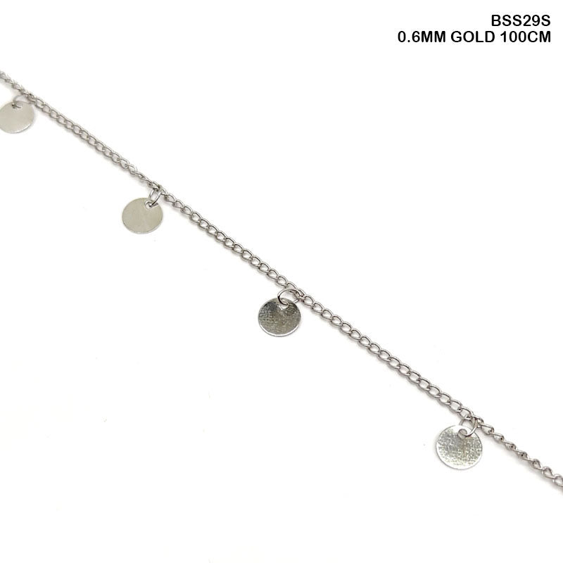 Gift To Love | Chain | Color : Silver | Size : 0.6 Mm X 100 Cm | Code : BSS29S