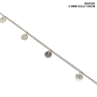Gift To Love | Chain | Color : Silver | Size : 0.6 Mm X 100 Cm | Code : BSS29S