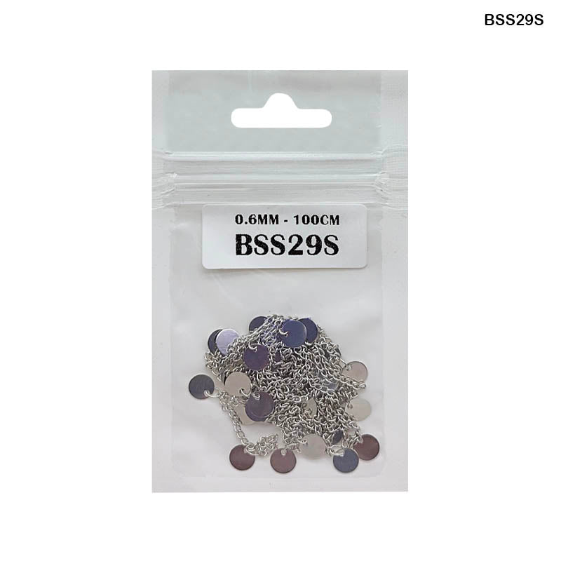 Gift To Love | Chain | Color : Silver | Size : 0.6 Mm X 100 Cm | Code : BSS29S