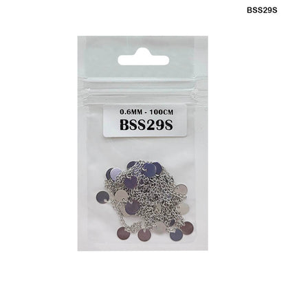 Gift To Love | Chain | Color : Silver | Size : 0.6 Mm X 100 Cm | Code : BSS29S