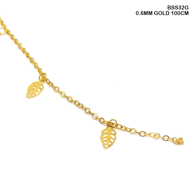 Bss32G Chain 0.6Mm Gold 100Cm-Gift To Love-Art & Craft
