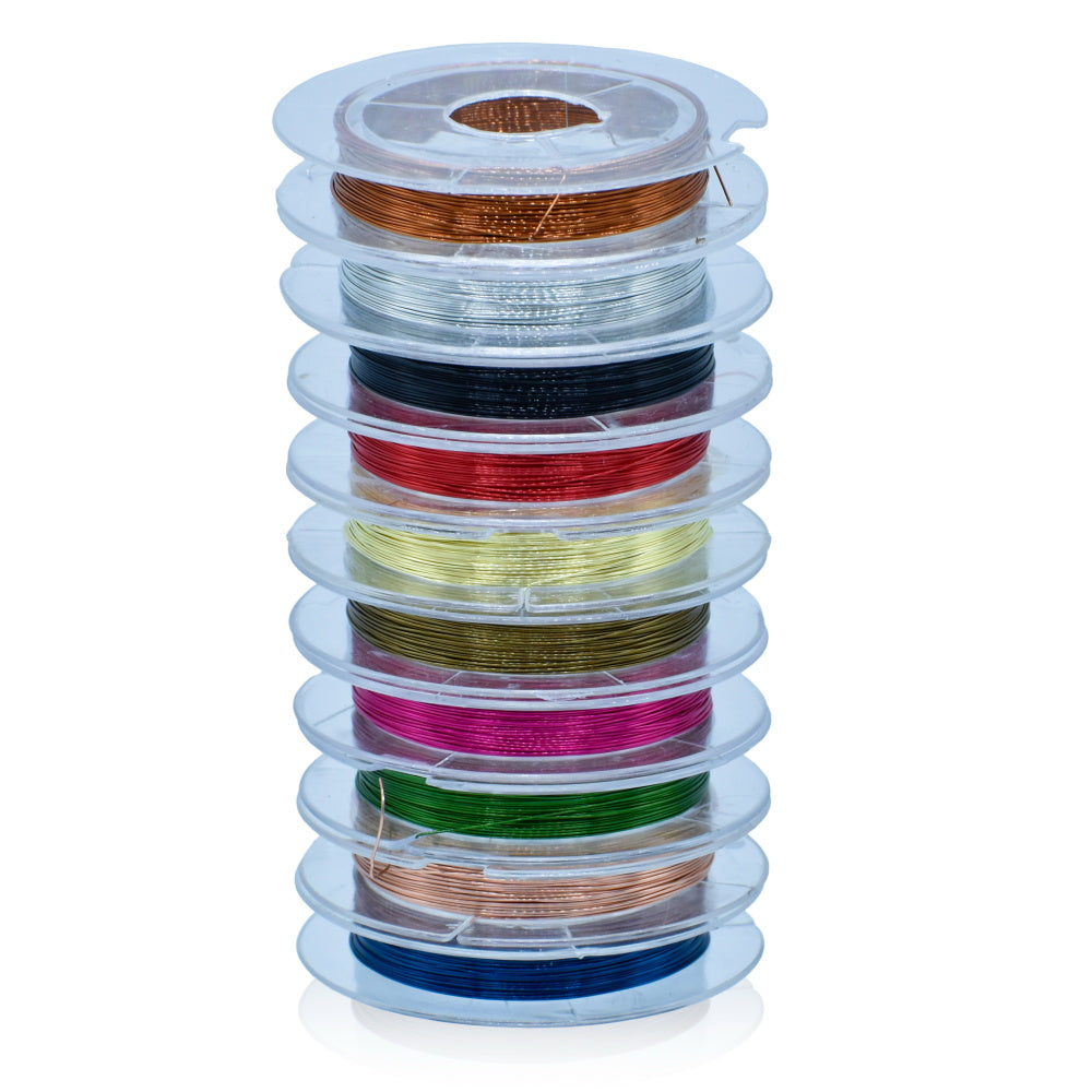 Gift To Love | Beading Wire | Color : Mix Colour | Size : 9 M | Pcs : 10 Pc Roll | Code : BW9M-2
