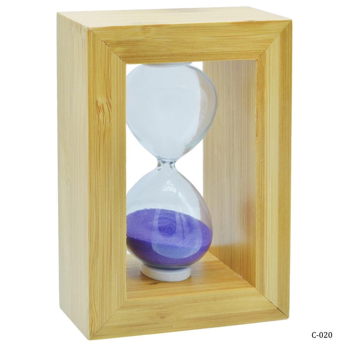 Gift To Love | Sand Timer Wooden | Size : 4.6 X 3 Inch | Pcs : Medium | Code : C-020