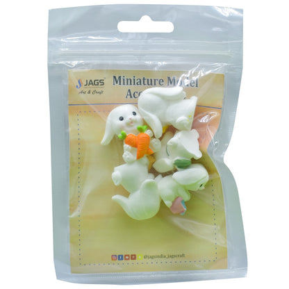 Gift To Love | Miniature Model Holland Lop Rabbit | Pcs : 5 Pcs | Code : C0001-A