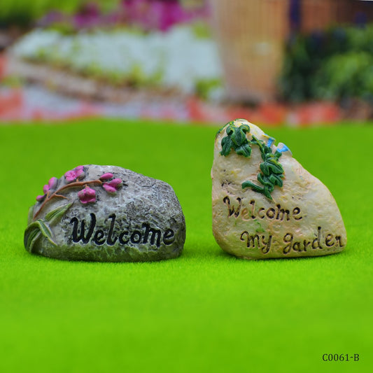 Gift To Love | Miniature Model Stone | Color : Mix Colour | Pcs : 2 Pcs | Code : C0061-B