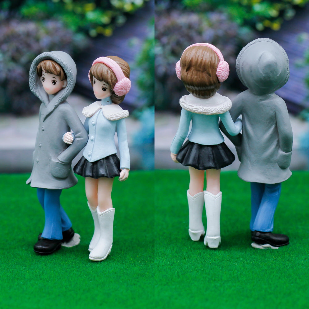 Gift To Love | Miniature Model Couple Set | Color : Gray & Blue | Code : C0163-1-2