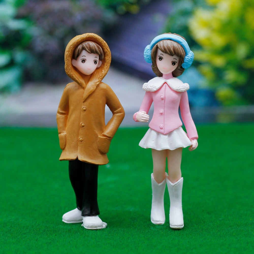 Gift To Love | Miniature Model Couple Set | Color : Orange & Pink | Code : C0163-3-4