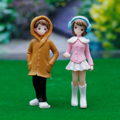 Gift To Love | Miniature Model Couple Set | Color : Orange & Pink | Code : C0163-3-4