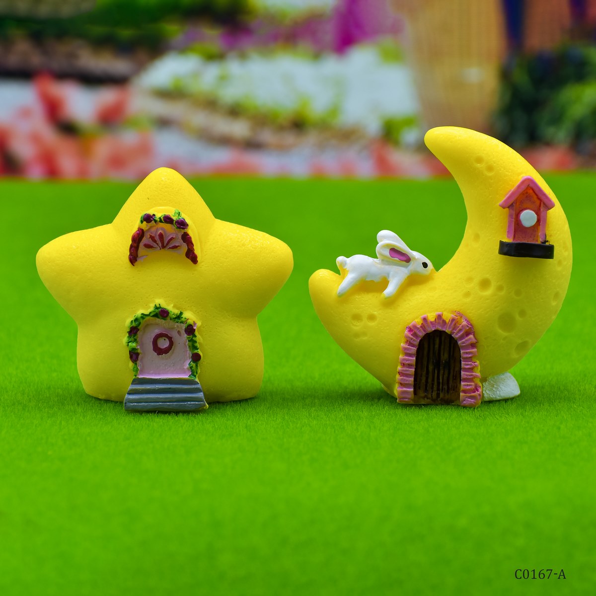 Gift To Love | Miniature Model Moon & Star | Pcs : 2 Pcs | Code : C0167-A