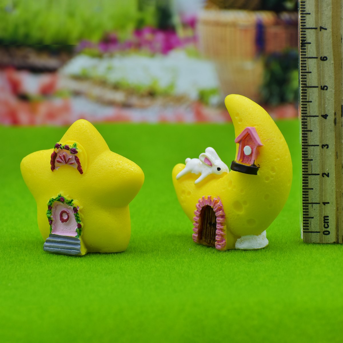 Gift To Love | Miniature Model Moon & Star | Pcs : 2 Pcs | Code : C0167-A