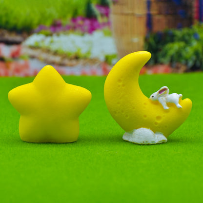 Gift To Love | Miniature Model Moon & Star | Pcs : 2 Pcs | Code : C0167-A