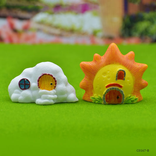 Gift To Love | Miniature Model Sun And Cloud | Pcs : 2 Pcs | Code : C0167-B