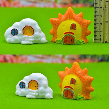 Gift To Love | Miniature Model Sun And Cloud | Pcs : 2 Pcs | Code : C0167-B