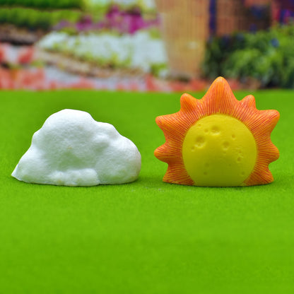 Gift To Love | Miniature Model Sun And Cloud | Pcs : 2 Pcs | Code : C0167-B
