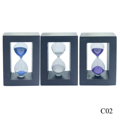Gift To Love | Sand Timer Wooden | Size : 4.6 X 3 Inch | Pcs : Medium | Code : C02