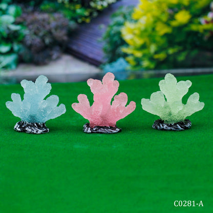 Gift To Love | Miniature Model Luminous Coral Ornaments | Pcs : 3 Pcs | Code : C0281-A