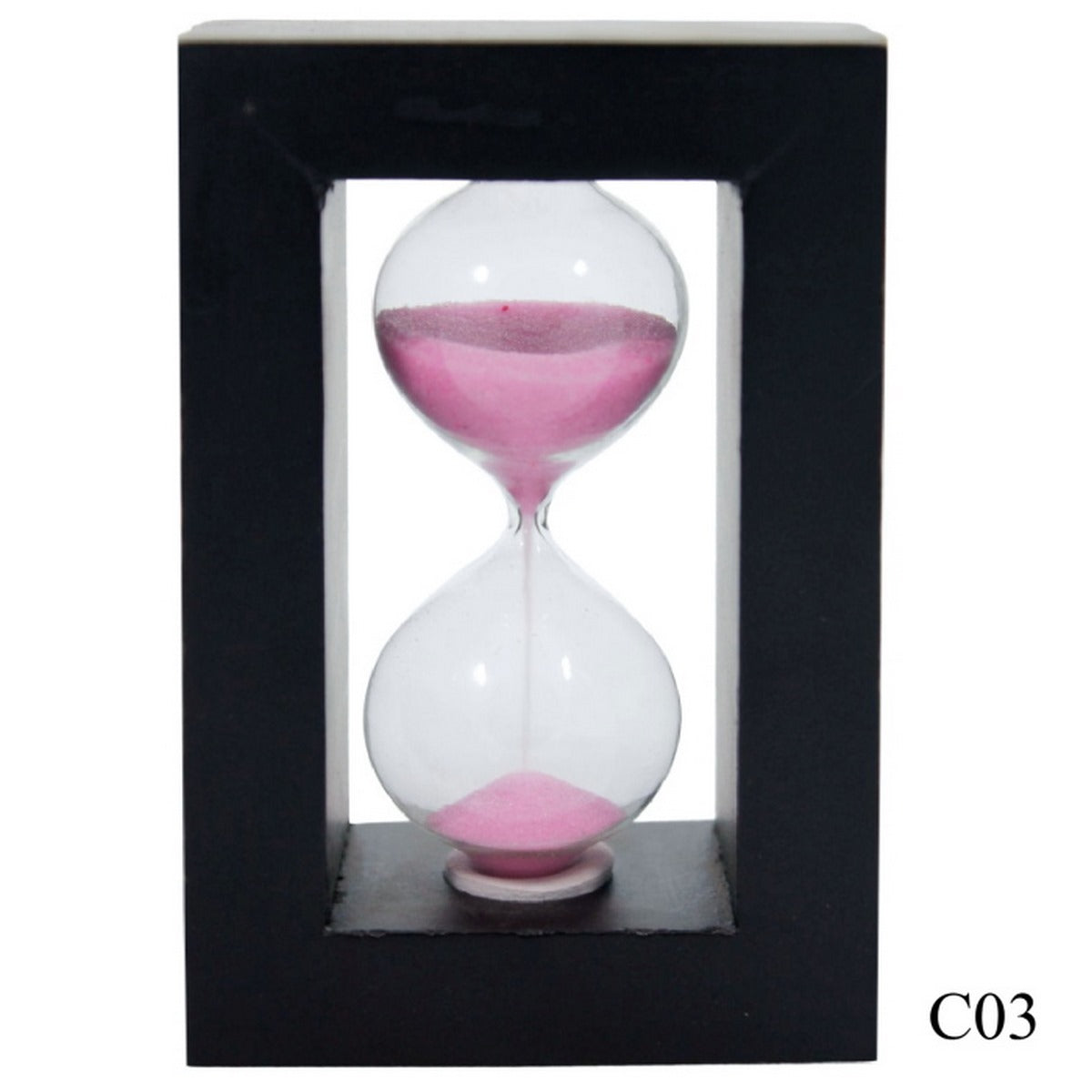 Gift To Love | Sand Timer Wooden Small | Size : 3.4 X 2.3 Inch | Code : C03