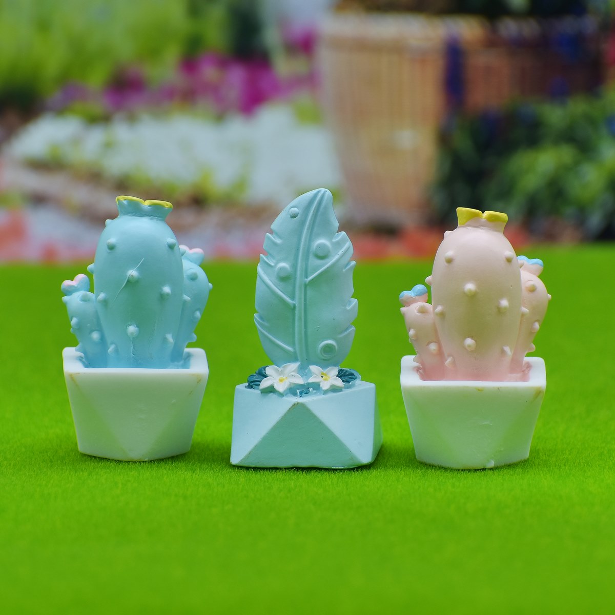 Gift To Love | Miniature Model Cactus Tree Love | Pcs : 3 Pcs | Code : C0431-A