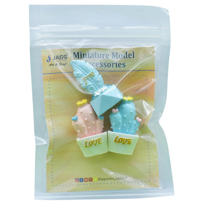 Gift To Love | Miniature Model Cactus Tree Love | Pcs : 3 Pcs | Code : C0431-A
