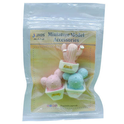 Gift To Love | Miniature Model Cactus Tree Money | Pcs : 3 Pcs | Code : C0431-B