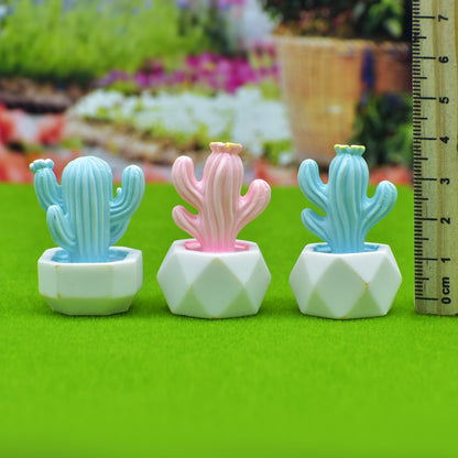 Gift To Love | Miniature Model Cactus Tree Smile | Pcs : 3 Pcs | Code : C0431-C