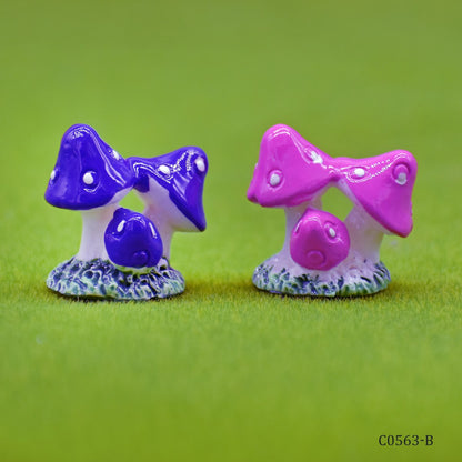 Gift To Love | Miniature Model Mushroom Plant | Pcs : 2 Pcs | Code : C0563-B