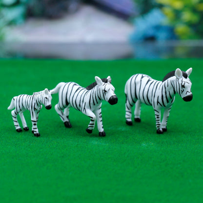 Gift To Love | Miniature Model Zebra | Pcs : 6 Pcs Set | Code : C0666-7