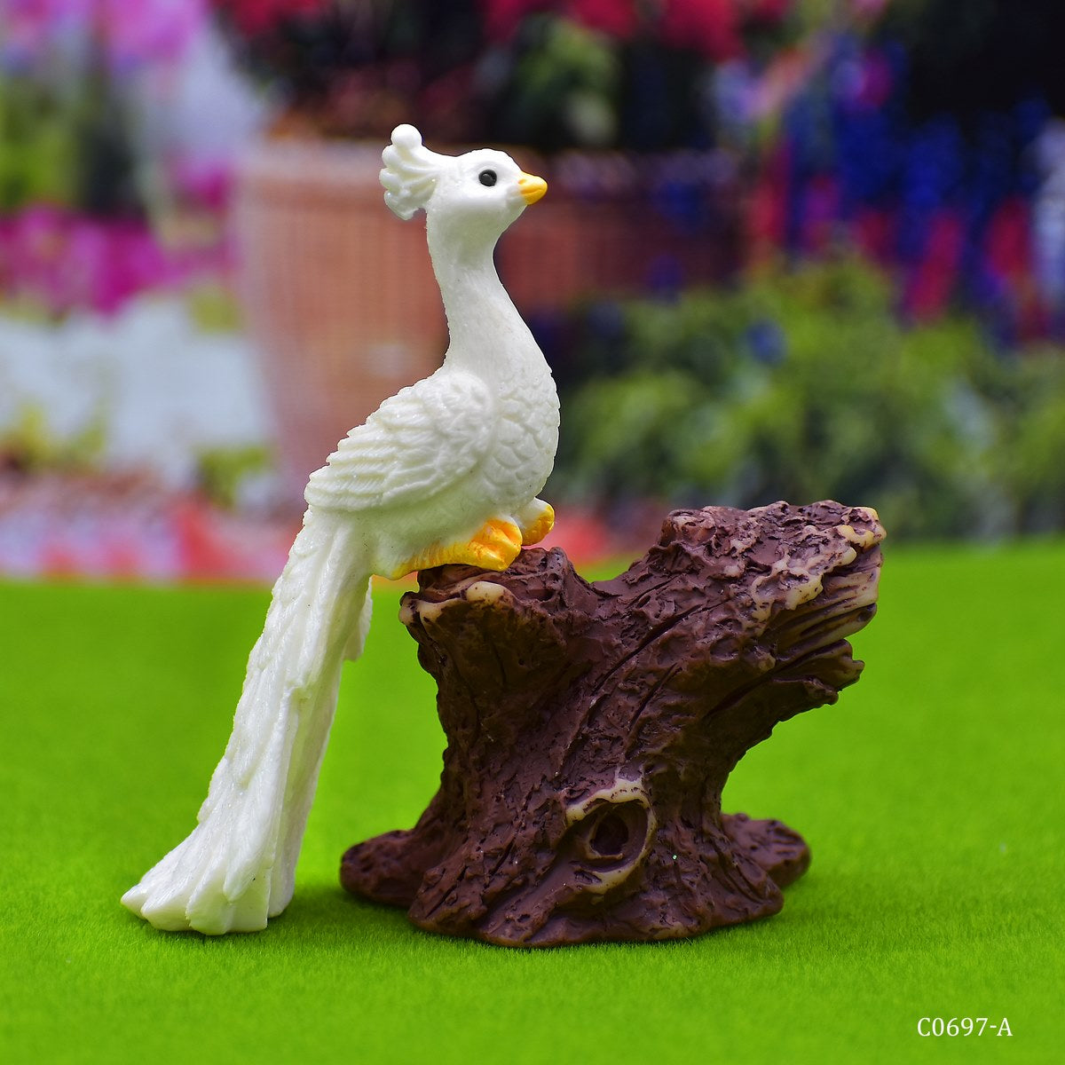 Gift To Love | Miniature Model Peacock With Tree | Code : C0697-A